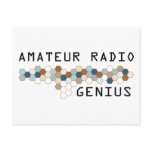 Amateur Radio Genius Postcard