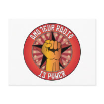 Amateur Radio Is Power Post Card