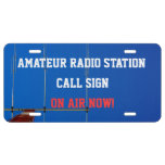 Amateur Radio On Air License Plate