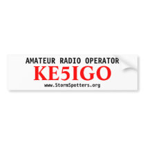 Amateur Radio Operator Bumper Sticker bumper stickers
