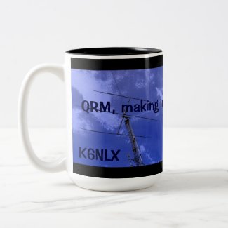 Amateur Radio QRM and Callsign Mug mug