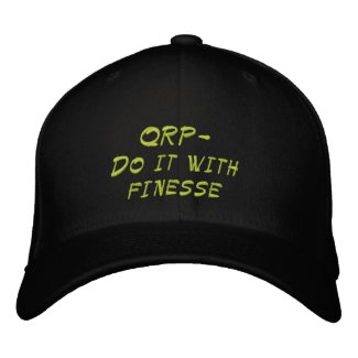 Amateur Radio QRP Finesse Hat Embroidered Baseball Caps