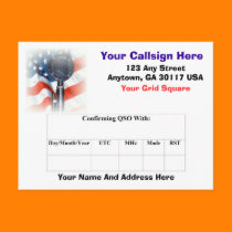 Amateur Radio QSL Card postcards