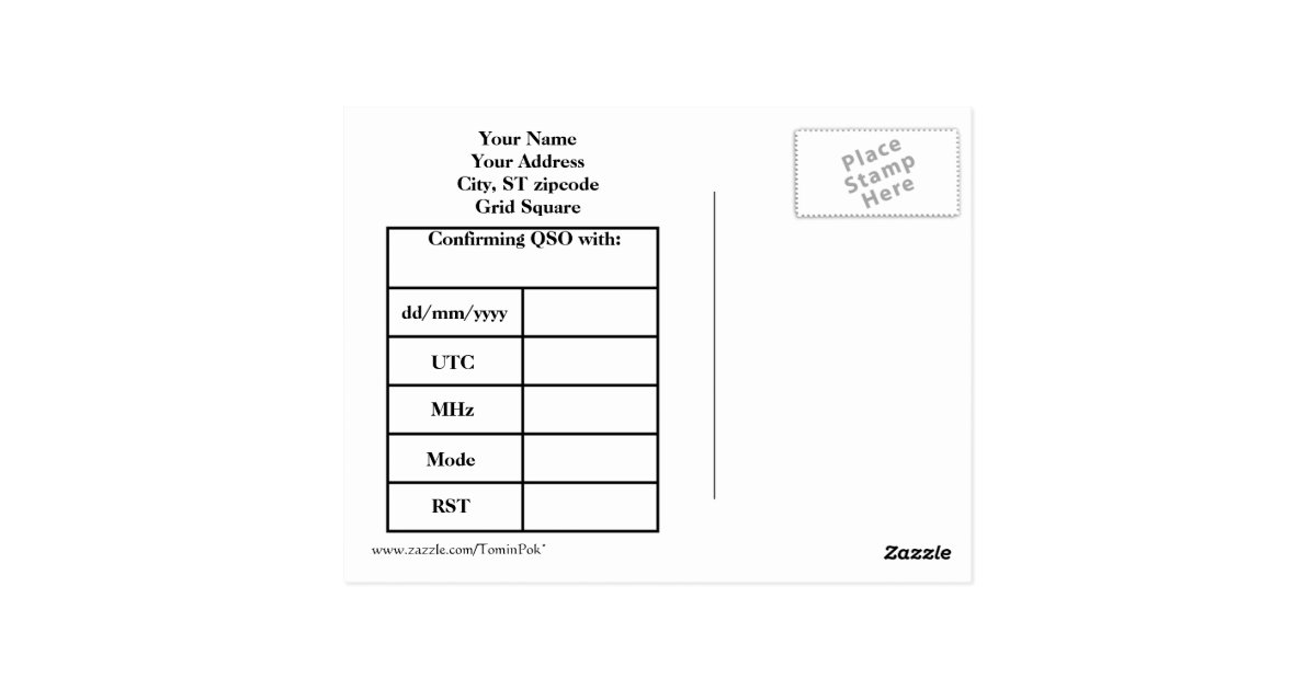 qsl card template radio qsl card template zazzle qsl card template radio qsl card template zazzle