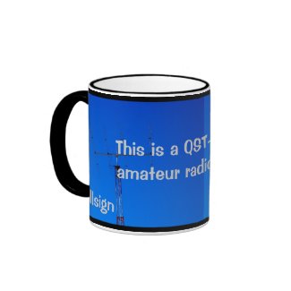 Amateur Radio QST and Callsign Mug