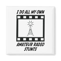 Amateur Radio Stunts Refrigerator Magnet