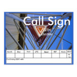 Amateur Radio Tower QSL Post Card