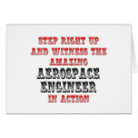 Amazing Aerospace Engineer In Action Greeting Cards