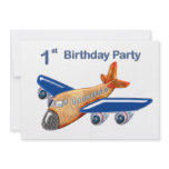 Amazing Airplane 1st Birthday Custom Invites