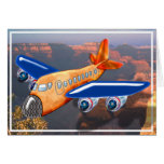 Amazing Airplane Aerial View Greeting Card