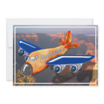 Amazing Airplane Aerial View Invite
