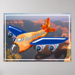 Amazing Airplane Aerial View posters