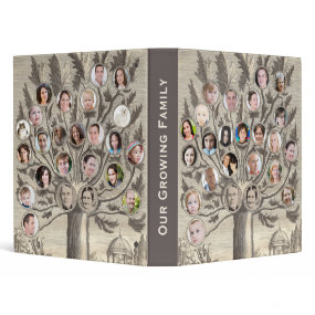 Amazing Antique Family Tree - Add up to 48 Photos binder