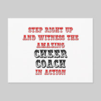 Amazing Cheer Coach In Action Postcard