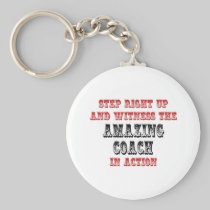 Amazing Coach In Action Keychain