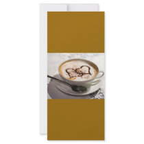Amazing coffee photo custom rack card