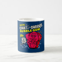 funny, amazing count von bubbles, vintage, bubble gum, advertising, retro, humor, cool, cute, candy, sugar, sweet, fun, bubblegum, vintage advertising, mug, Mug with custom graphic design