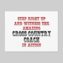 Amazing Cross Country Coach In Action Postcard