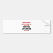 Amazing Dental Hygienist In Action Bumper Sticker