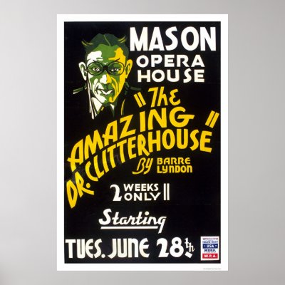 Amazing Dr. Clitterhouse 1938 WPA Poster by lc_wpa