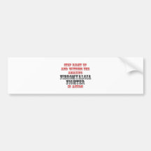 Amazing Fibromyalgia Fighter In Action Bumper Sticker