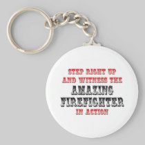 Amazing Firefighter In Action Keychain