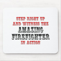 Amazing Firefighter In Action Mousepad
