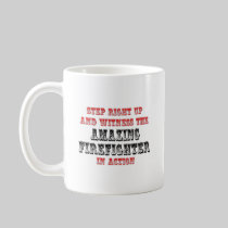 Amazing Firefighter In Action Coffee Mugs