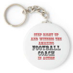 Amazing Football Coach In Action Key Chains