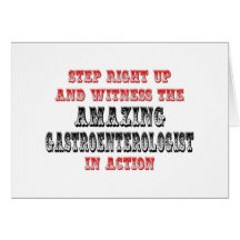 Amazing Gastroenterologist In Action Greeting Card