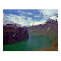 Amazing Geiranger Fjord Postcard
