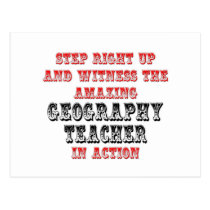 Amazing Geography Teacher In Action postcards