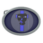 Amazing Grace Oval Belt Buckle