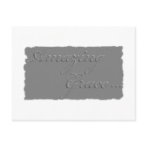 Amazing Grace postcard plaque