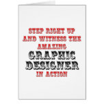 Amazing Graphic Designer In Action Greeting Card