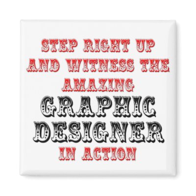 Amazing Graphic Designer In Action Refrigerator Magnets by Graphic_Designer