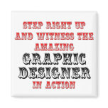 Amazing Graphic Designer In Action Refrigerator Magnets