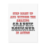 Amazing Graphic Designer In Action Post Card