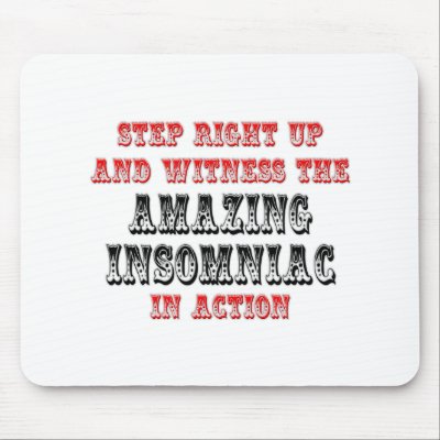 Amazing Insomniac In Action Mousepad by Insomnia_Shirts