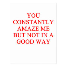 amazing insult postcard