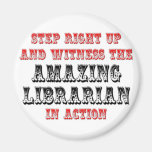 Amazing Librarian In Action Refrigerator Magnet