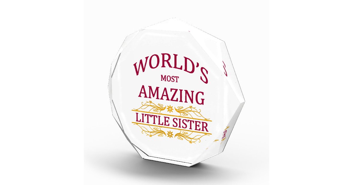 Amazing Little Sister Award | Zazzle