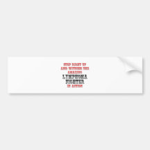 Amazing Lymphoma Fighter In Action Bumper Stickers