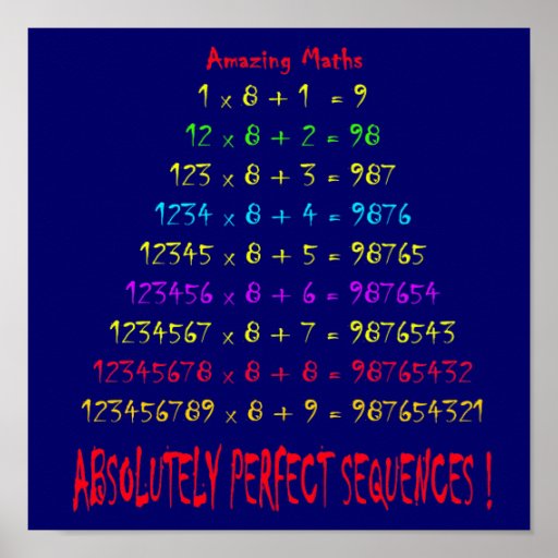 Amazing Maths Poster