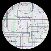 Amazing Maze Abstract Design Plate plates