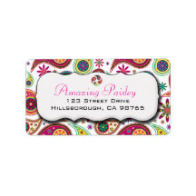 Amazing Paisley Address Label