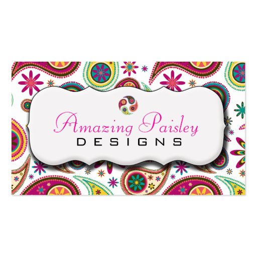 Amazing Paisley Business Cards
