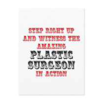 Amazing Plastic Surgeon In Action postcards