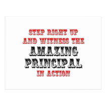 Amazing Principal In Action postcards