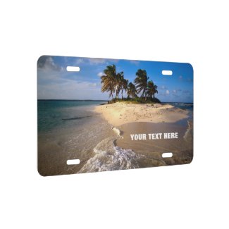 Amazing Small Solitary Island Custom Customizable License Plate